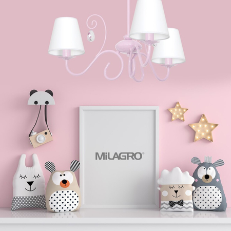 Milagro Żyrandol SARA PINK 3xE14 MLP1051 RÓŻOWY