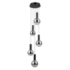 Lampa wisząca Italux Strela PND-34378-5S-BK Czarny mat