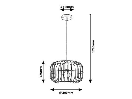 Lampa wisząca Rabalux Xenia 4919 niebieski
