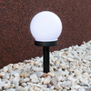 Eko-Light Lampka ogrodowa solarna kulka EKO0595 CZARNY / BIAŁY