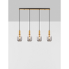 Lampa wisząca Luces Exclusivas QUERISA LE45217 złoty i odcienie złota, szary i odcienie szarości