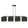 Lampa wisząca HILDE 4 BL BLACK Emibig 1054/4 czarny