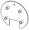 DISTANCE PLATE 159 BLACK