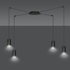 Lampa wisząca TRAKER 4 BL/BLACK Emibig 524/4 czarny