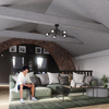 Sollux Lighting Żyrandol ARTEMIS 3S czarny SL.1109