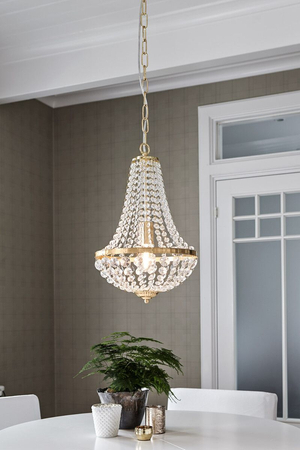 Lampa wisząca Markslöjd GRANSO 106118 przezroczysty/złoty