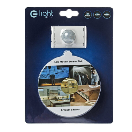 Eko-Light TAŚMA LED 1M Z SENSOREM AKUMULATOR 4000K EKZ0637