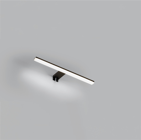 Lampa łazienkowa TIWALL KIT (uchwyt lustro/ściana/szafka) czarny mat LED 12W 450mm 4000K IP44