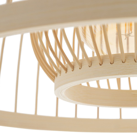 Lampa wisząca Nowodvorski KRABI 11158 Naturalne drewno Biały