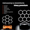 Lampa LED Hexagon Blaupunkt 216W geometryczny panel sufitowy led 4000K CRI90 w kształcie plasta miodu