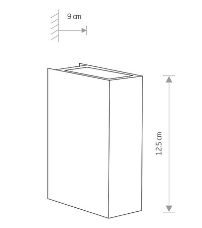 Kinkiet zewnętrzny Nowodvorski 4442 DRAS IP54 2x3W LED CREE