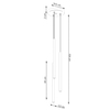 Sollux Lighting Lampa wisząca PASTELO 3P złota SL.1172