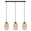 Lampa wisząca Kaja FADIGA K-5744 bursztynowy, czarny