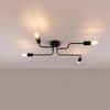 Sollux Lighting Żyrandol VECTOR 4 czarny SL.1446