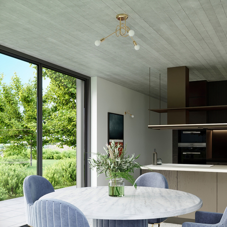 Sollux Lighting Kinkiet LOOP złoty połysk SL.1436