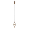 Lampa wisząca Italux Fuente PND-34395-1-HBR Złoty