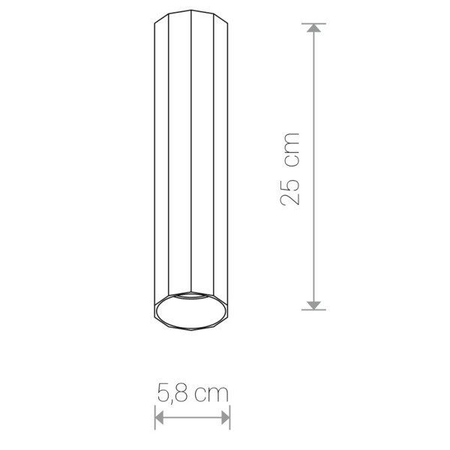 Lampa sufitowa Nowodvorski 8878 Poly Black M