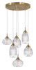 Lampa wisząca Luces Exclusivas AHIGAL LE41848 złoty