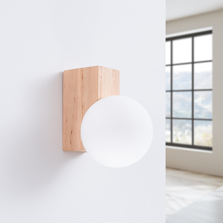 Sollux Lighting Kinkiet BULBO naturalne drewno SL.1682