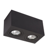 Oczko Lyon oprawa natynkowa 2xGU10 czarna LP-5881/2SM BK