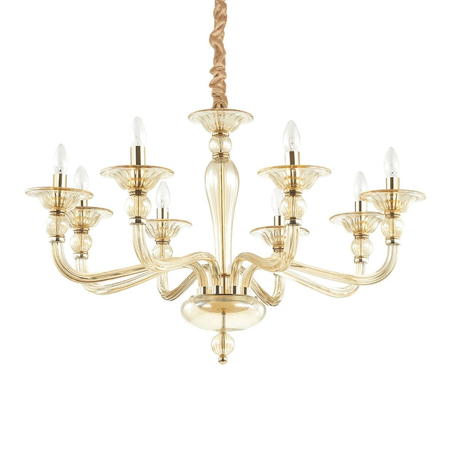 Żyrandol Ideal Lux 159973 Danieli SP8 Ambra
