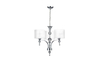 Lampa wisząca IMPRESS 3 Azzardo AZ1006 biały/chrom