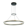 Lampa wisząca Italux Merlot PND-54638R-28W-3K-BK-GD Czarny, złoty