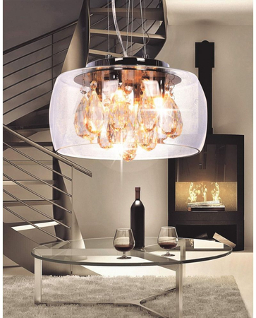 Lampa wisząca Lumina Deco LDP-8066-300 Tosso D30 Clear