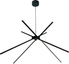 Lampa wisząca Maxlight P0412 czarny/chrom