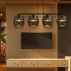 Lampa wisząca MALIA 4 Emibig 1185/4 czarny/złoty
