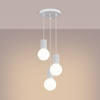 Sollux Lighting Lampa wisząca HALO 3P biała SL.1710