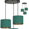 Lampa wisząca HILDE 3 BL PREMIUM GREEN Emibig 1051/3PREM zielony