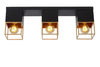 Lampa sufitowa Lucide RIXT 21120/03/30 czarny/złoty
