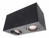 Oczko Lyon oprawa natynkowa 2xGU10 czarna LP-5881/2SM BK