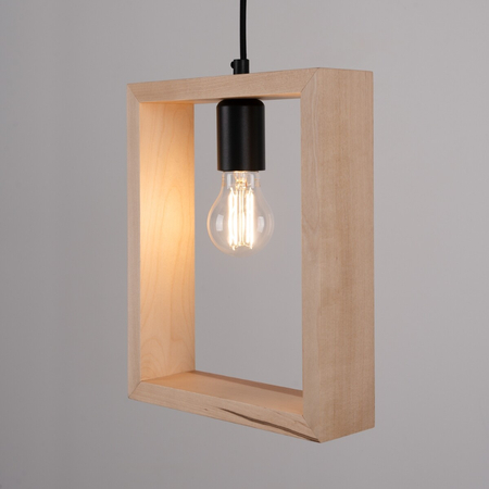 Sollux Lighting Lampa wisząca ARIES naturalne drewno SL.1310
