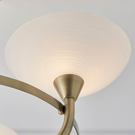 Lampa sufitowa Endon Lighting Cagney CAGNEY-3AB mosiądz
