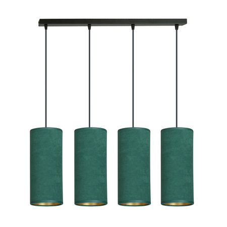 Lampa wisząca BENTE 4 BL GREEN Emibig 1058/4 zielony