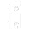 Astro Backplate 3 1367003 Matowy Biały