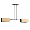 Lampa wisząca ZAPER 2 BLACK Emibig 616/2 czarny