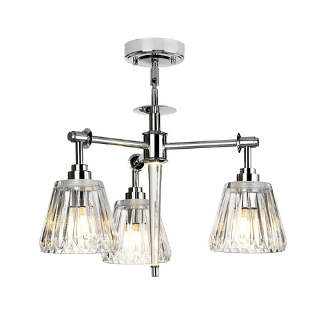 Lampa wisząca Elstead Lighting Agatha chrom BATH-AGATHA3P-PC