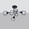 Sollux Lighting Żyrandol BELUCI 3S czarny SL.1118