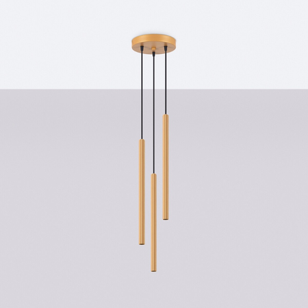 Sollux Lighting Lampa wisząca ARCHE 3P złota SL.1342