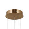 Lampa wisząca Italux PND-34362-5-HBR-OPAL złoty