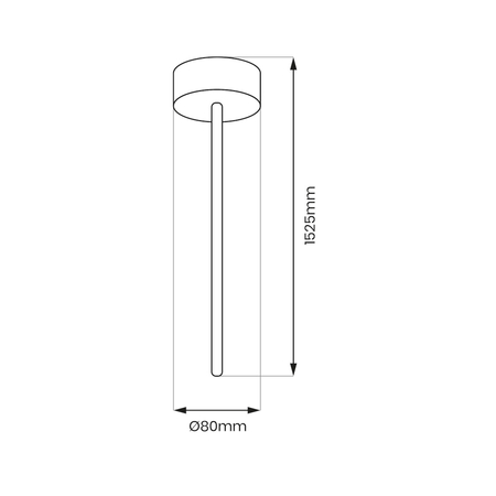 Milagro Zawiesie Zasilające Prowadnica Track Czarny 3-Obwodowy ML1193 CZARNY
