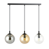 Lampa wisząca COSMO 3 BL MIX Emibig 714/3 czarny/złoty