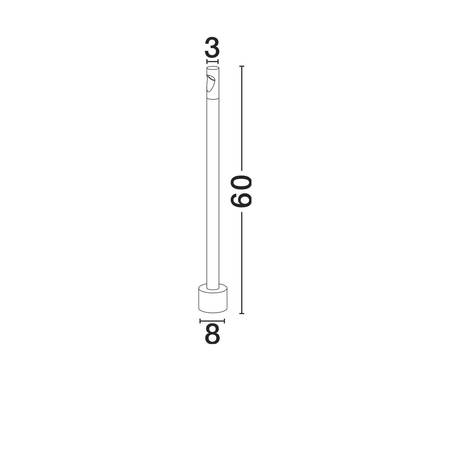 Lampa ogrodowa Luces Exclusivas TRANDOR LE75139 czarny
