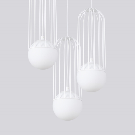 Sollux Lighting Lampa wisząca BRINA 3P biała SL.1335