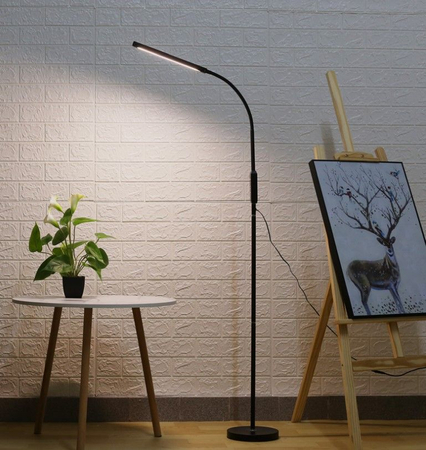 Lampa podłogowa LED Abigali Hose z pilotem