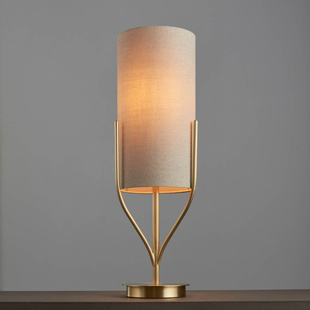 Lampa stołowa Endon Lighting Fraser 95467 mosiądz