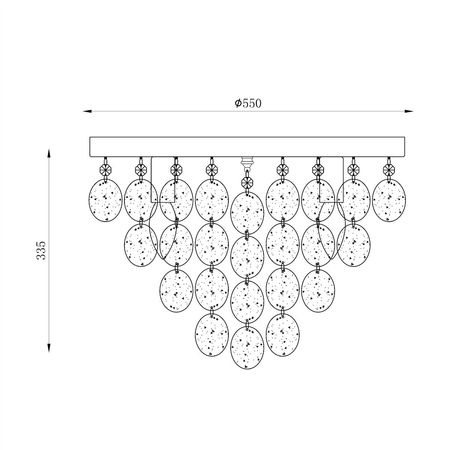 Plafon Zuma Line 18366 Pardo